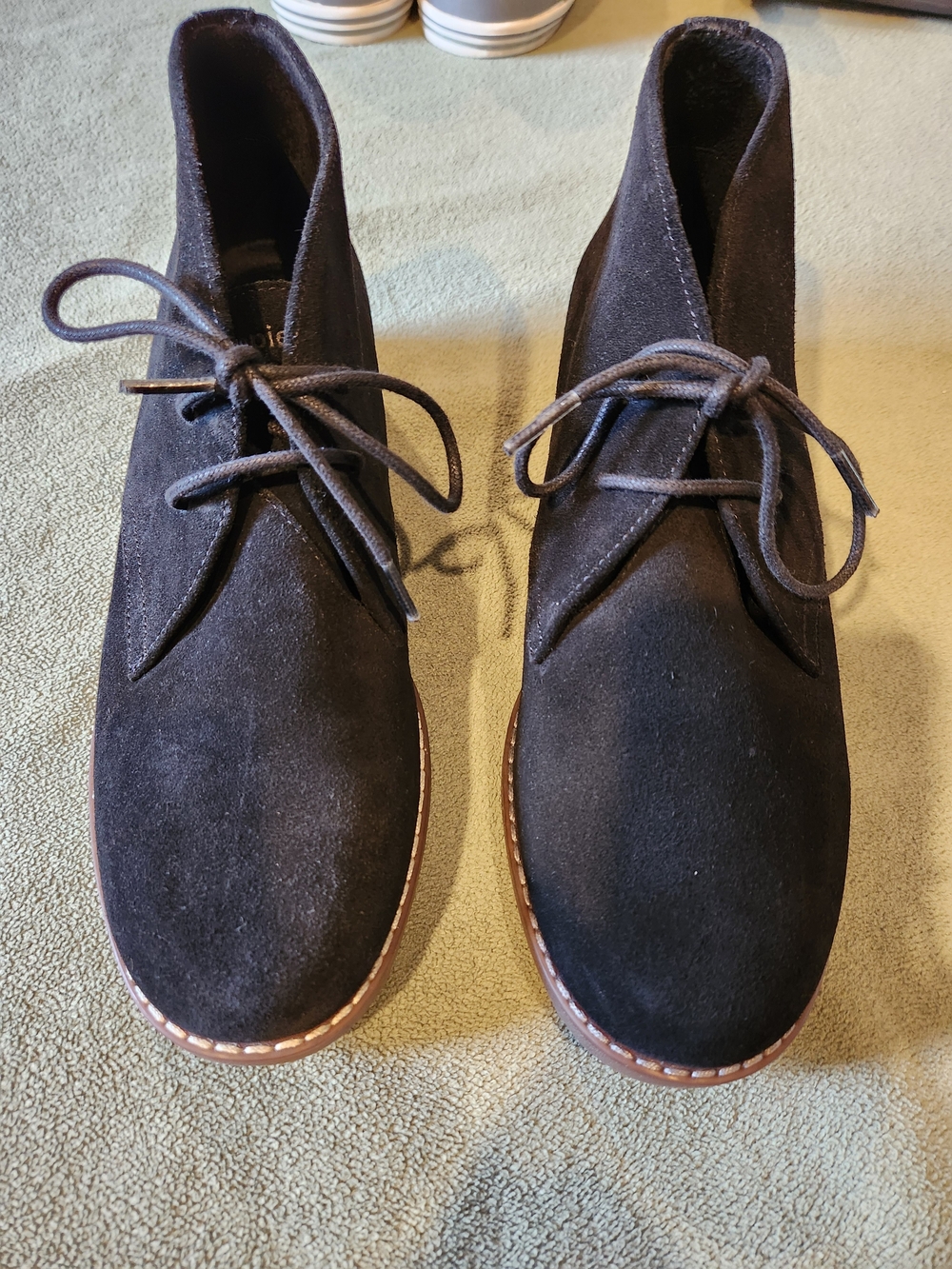Hush Puppies Black Suede Chukka Boots